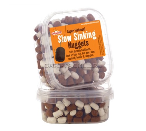 Пеллетс Dynamite Baits Super Fishmeal Slow Sinking Pellets WHITE/BROWN медленно тонущий пелетс белый/коричневый